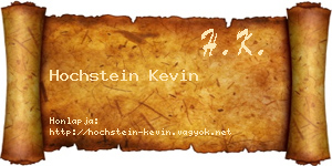 Hochstein Kevin névjegykártya